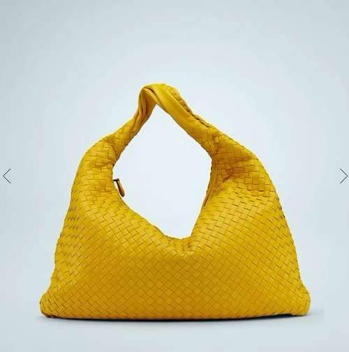 Bottega Veneta Nappa Hobo Lambskin Bag 5091 yellow